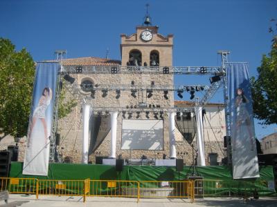 Escerario en la plaza